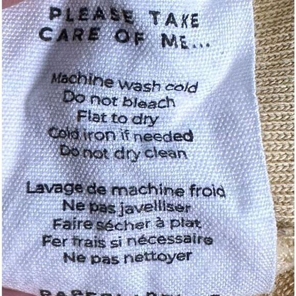 Paper Label women’s yellow sweatshirt size Large.  #15-0361 - Picture 5 of 5